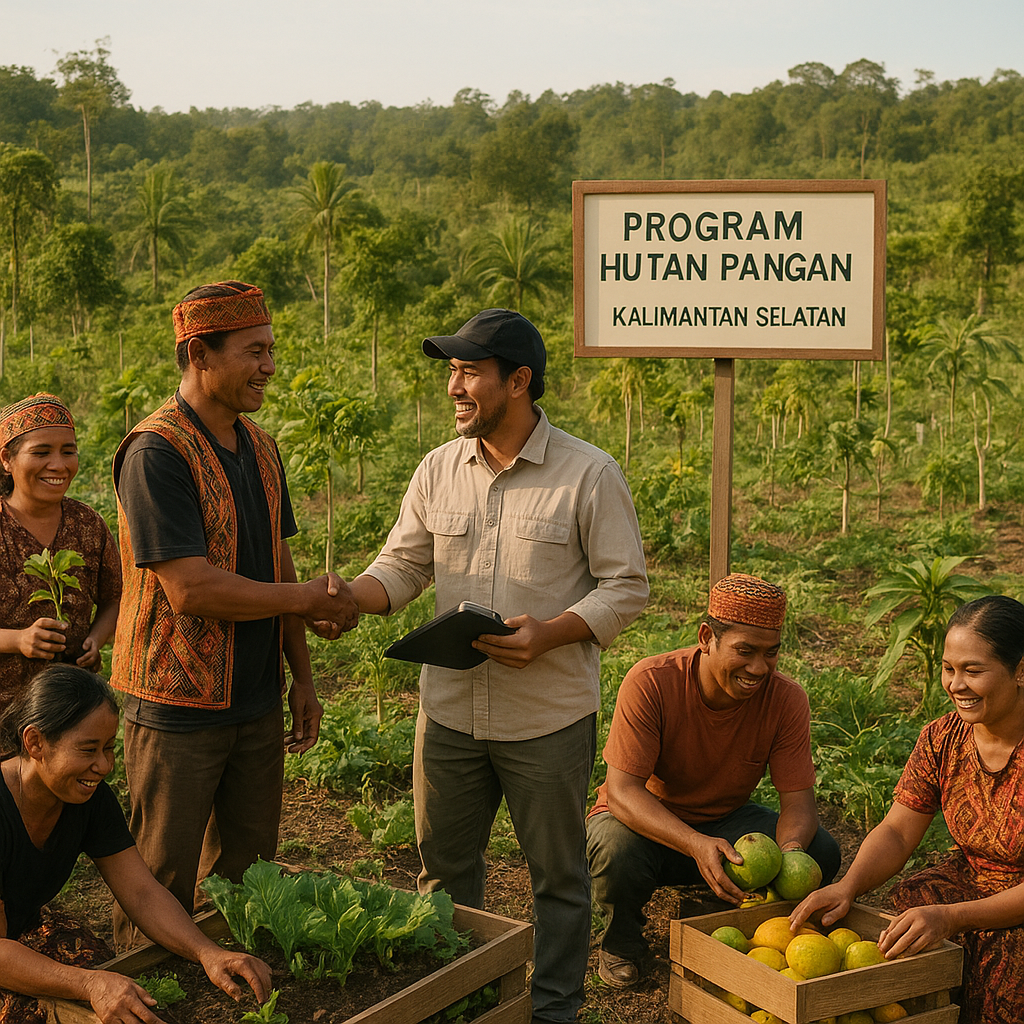 Program 'Hutan Pangan' di Kalimantan Selatan Serap Karbon sekaligus Tingkatkan Pendapatan Masyarakat Adat
