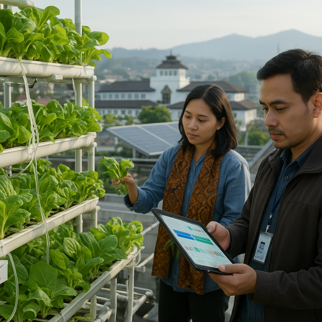 Kota Bandung Terapkan Sistem 'Urban Farming' Vertikal Berbasis IoT untuk Ketahanan Pangan Perkotaan