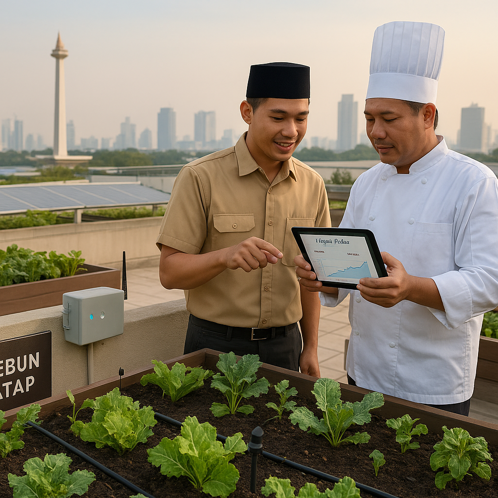 Kembangkan Rooftop Farming dengan Irigasi Cerdas, Startup Ini Bantu Hotel dan Restoran di Jakarta Swasembada Sayur