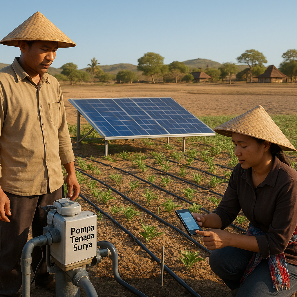 Sistem Irigasi 'Solar Pump' dan Sensor Kelembaban untuk Efisiensi Air di Lahan Kering