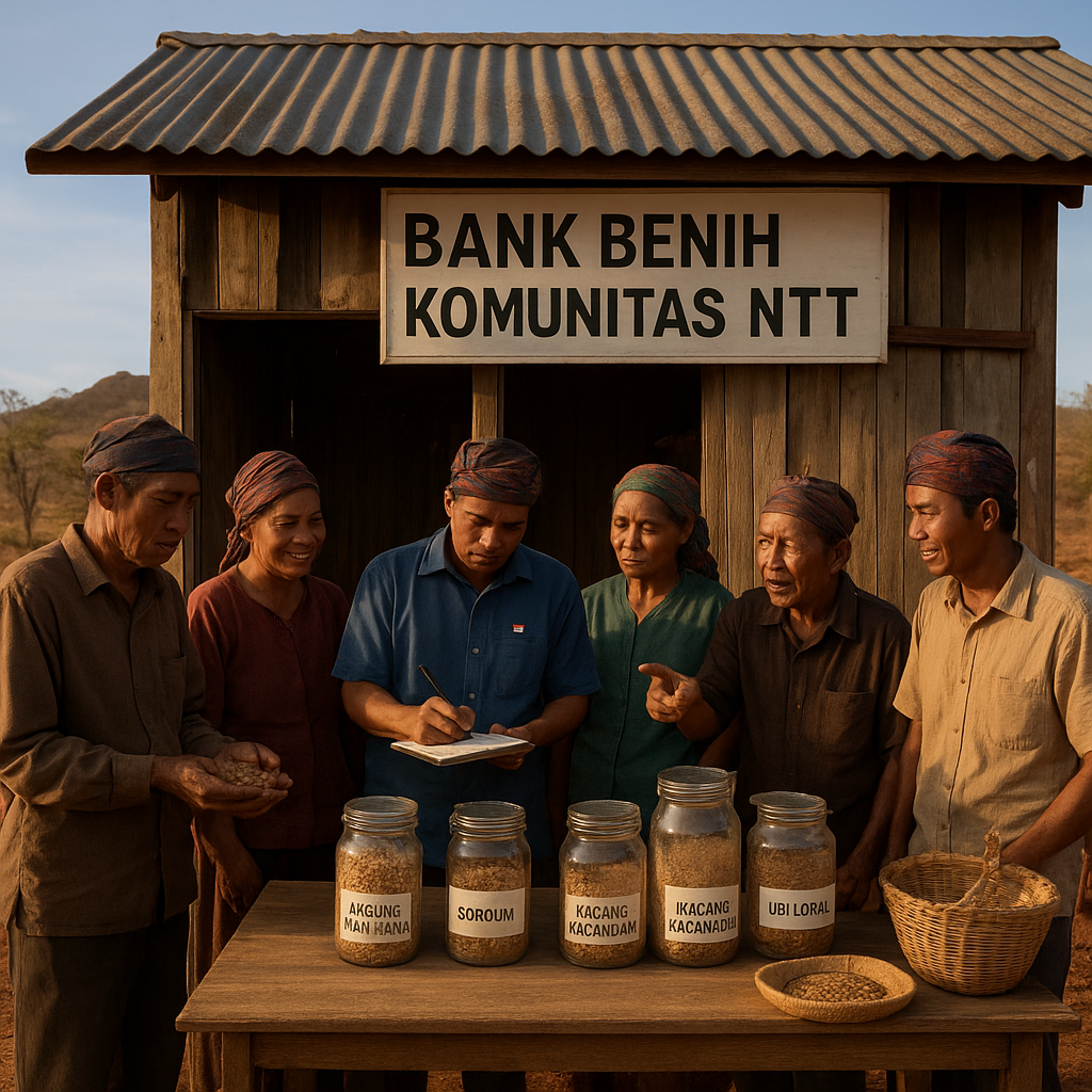 Inisiatif 'Bank Benih Komunitas' di NTT Lestarikan Varietas Pangan Lokal Tahan Kekeringan