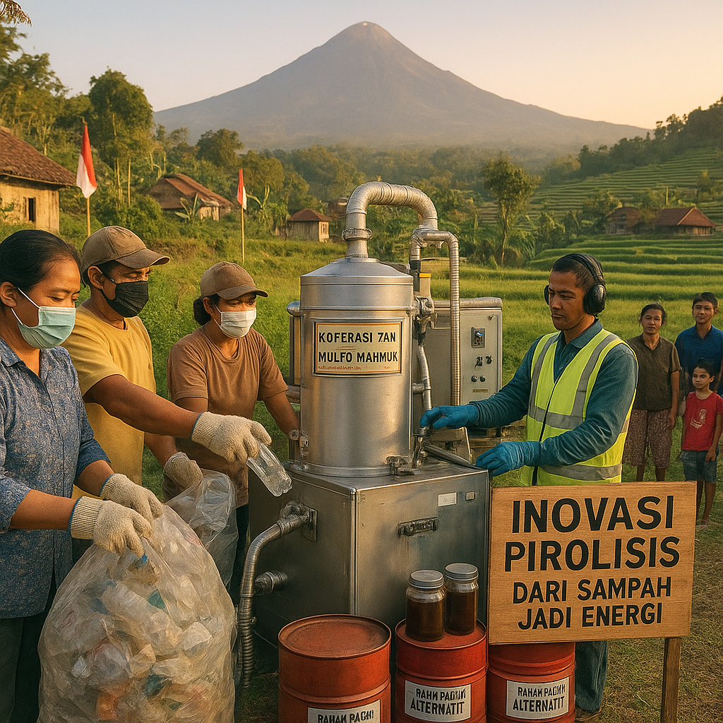 Koperasi Warga Lereng Gunung Merapi Olah Sampah Plastik Jadi Bahan Bakar Alternatif