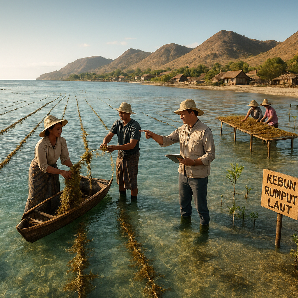 Teknologi 'Seaweed Garden' di NTT Tingkatkan Hasil Tangkapan dan Serap Karbon