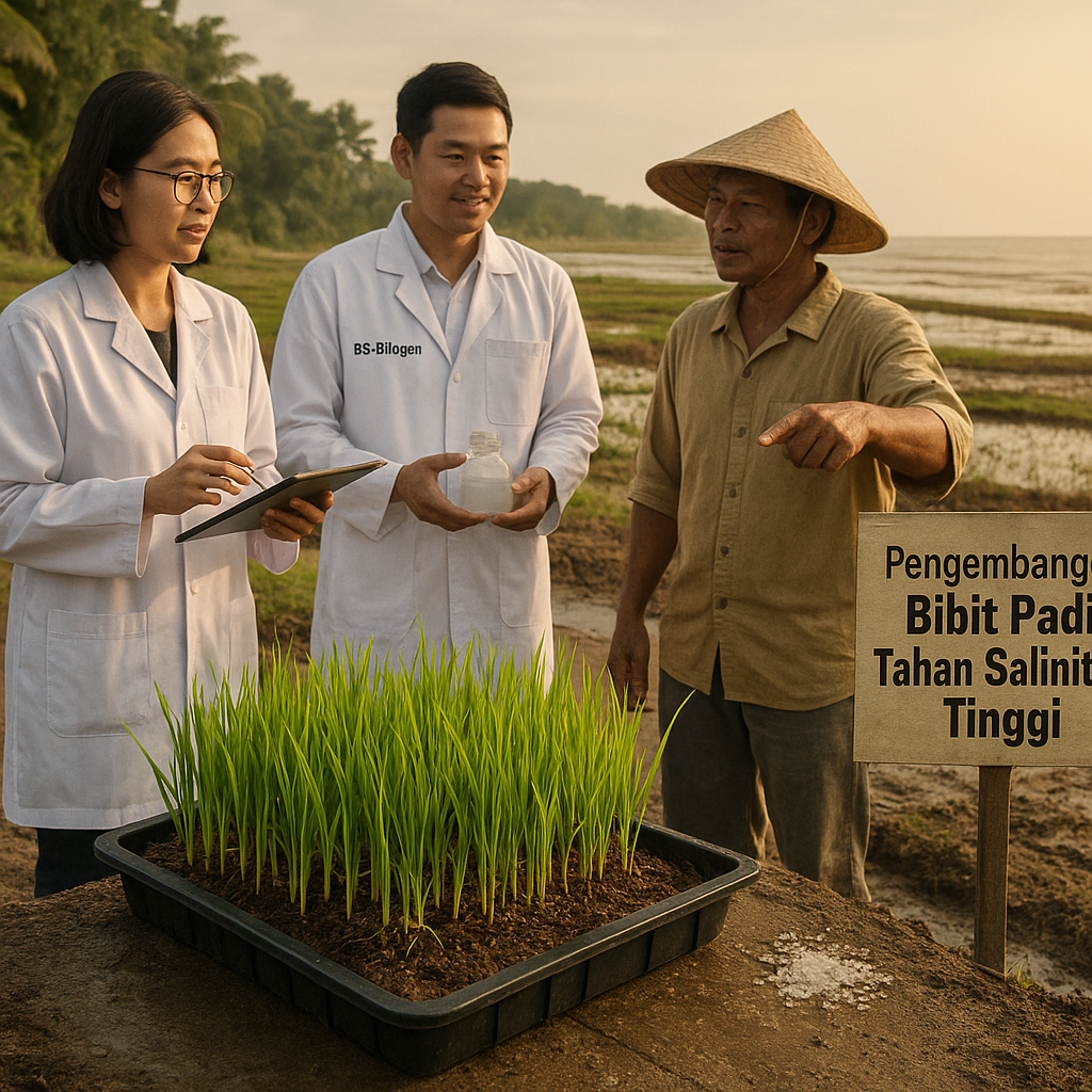 Pengembangan Bibit Padi Tahan Salinitas Tinggi untuk Pertanian Pesisir