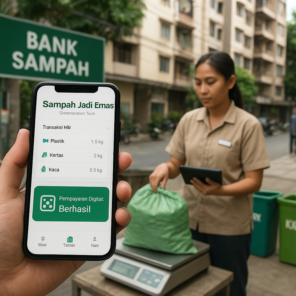 Aplikasi 'Sampah Jadi Emas' untuk Bank Sampah Digital di Perkotaan