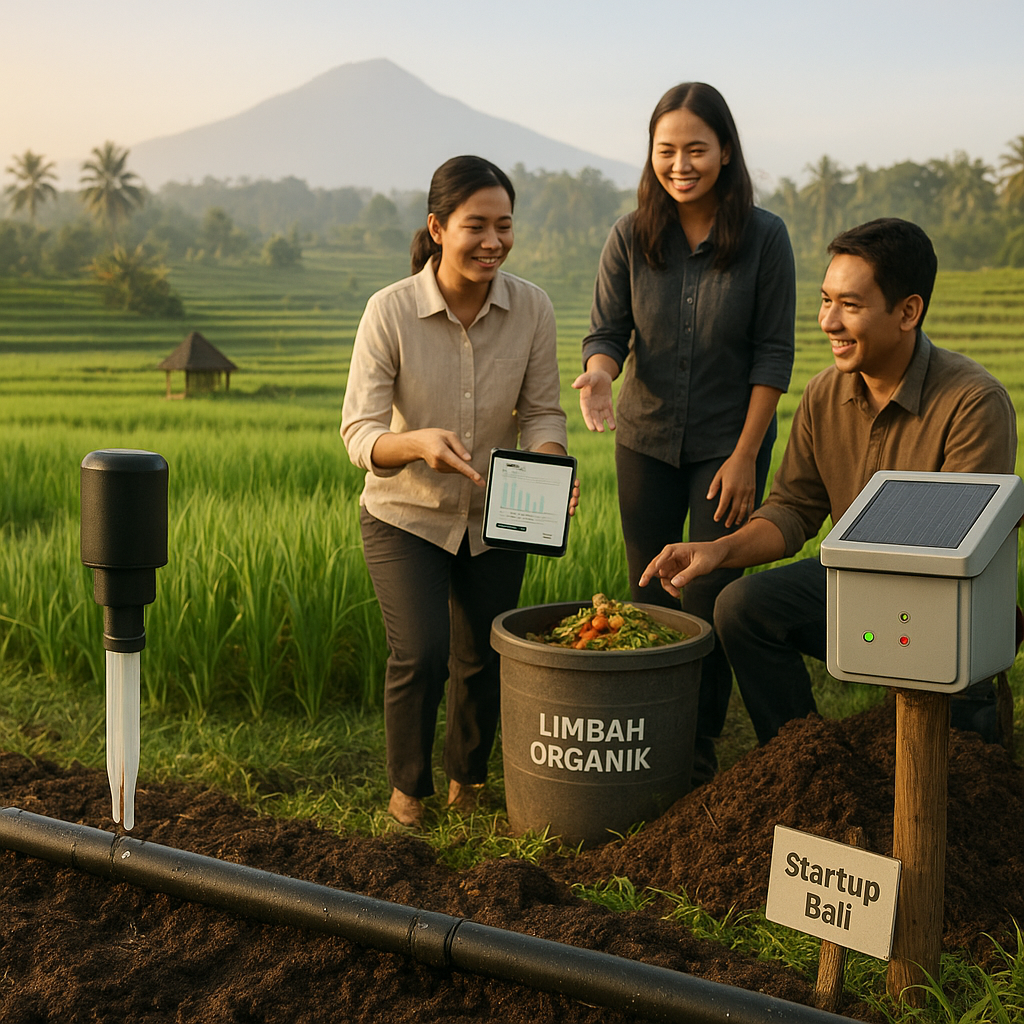Startup Bali Rintis Sistem IoT untuk Optimalkan Irigasi dan Kurangi Sampah Pertanian