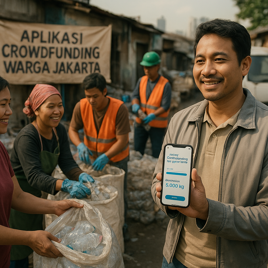 Aplikasi Crowdfunding Warga Jakarta Kembalikan 5 Ton Sampah Plastik ke Daur Ulang