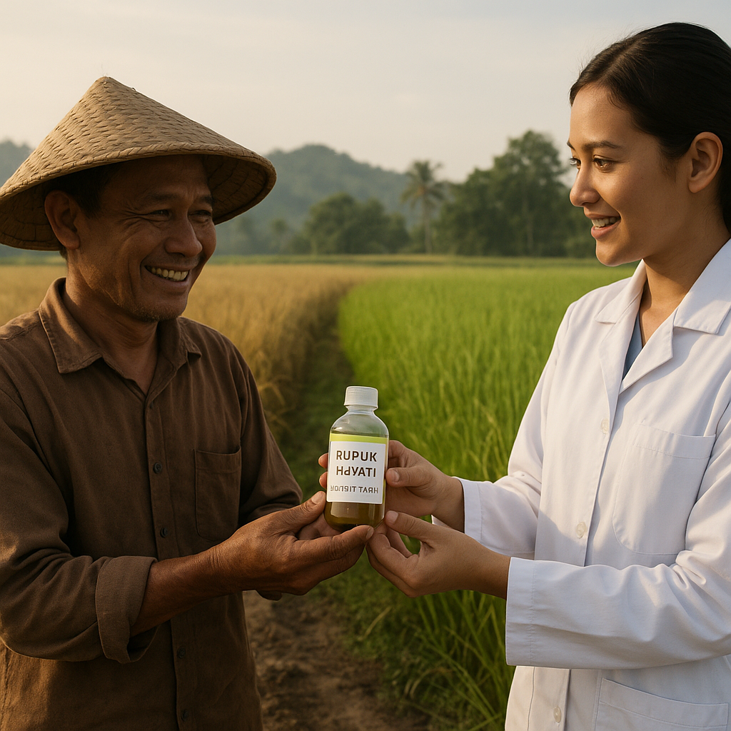 Inovasi Pupuk Hayati dari Bakteri Endofit Lokal Tingkatkan Hasil Padi di Lahan Marjinal