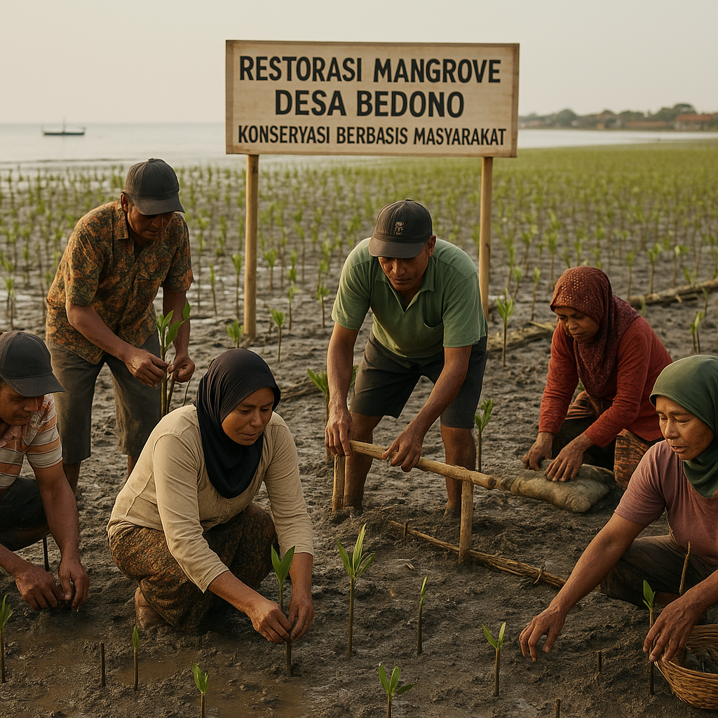Restorasi Mangrove Berbasis Masyarakat di Pesisir Jawa Tengah