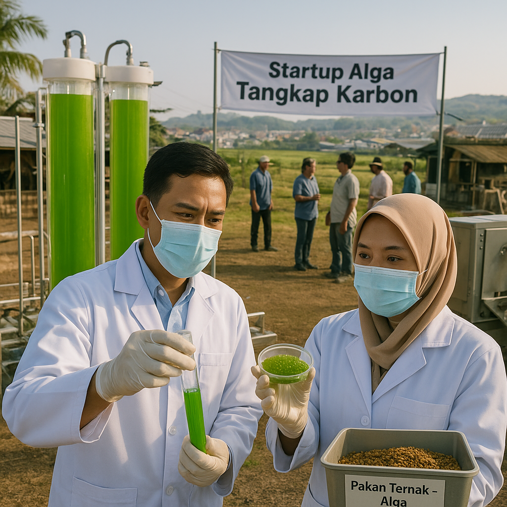 Startup Indonesia Manfaatkan Alga untuk Tangkap Karbon dan Hasilkan Pakan Ternak