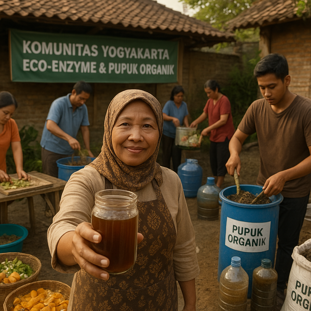 Komunitas di Yogyakarta Sukses Kelola Sampah jadi Eco-Enzyme dan Pupuk Organik