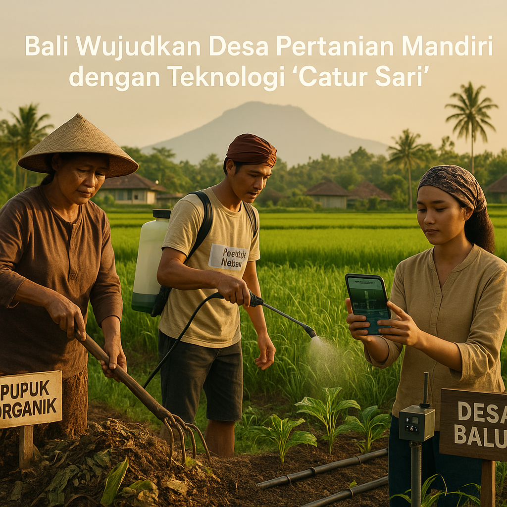 Bali Wujudkan Desa Pertanian Mandiri dengan Teknologi 'Catur Sari'