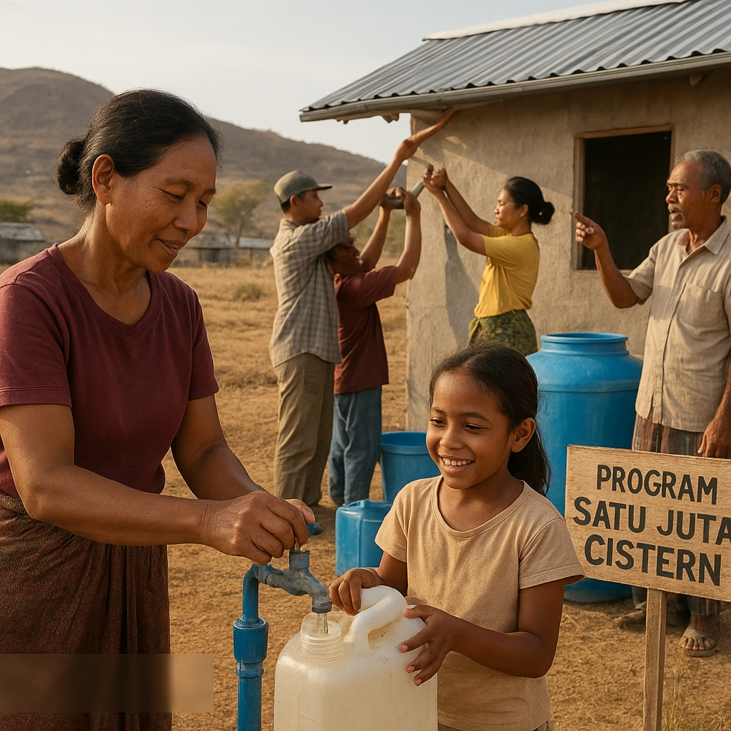Program 'One Million Cisterns' di NTT Tangani Krisis Air dengan Teknologi Sederhana