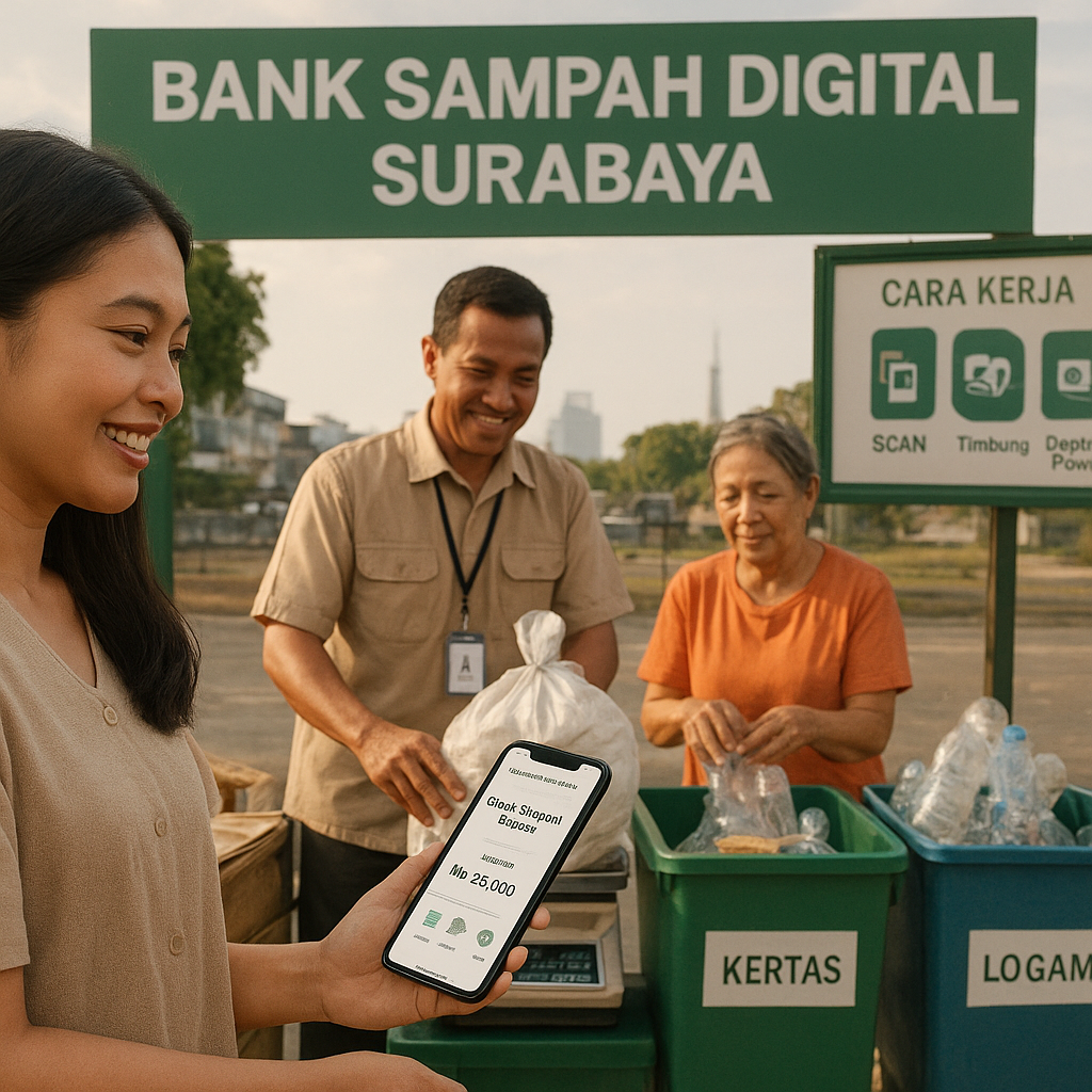 Program 'Bank Sampah Digital' Tingkatkan Daur Ulang dan Ekonomi Warga di Kota Surabaya