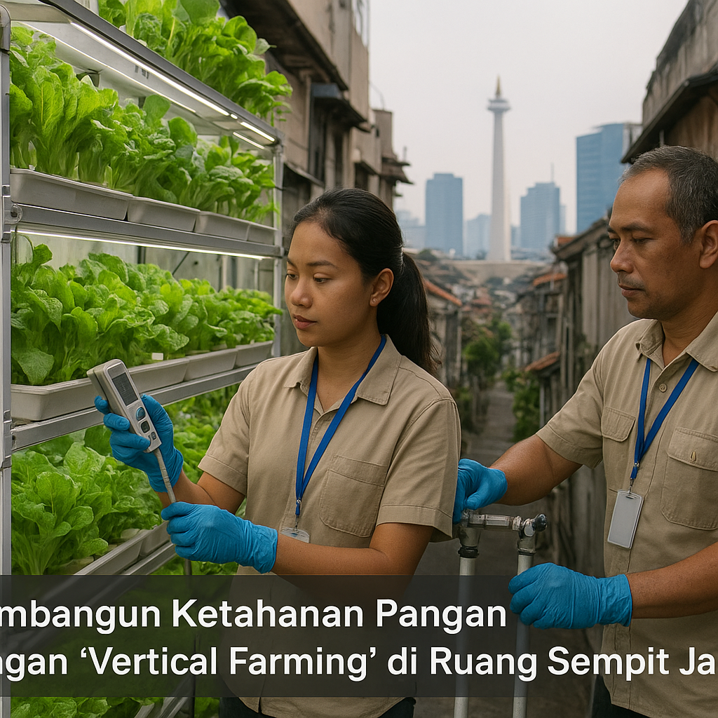 Membangun Ketahanan Pangan dengan ‘Vertical Farming’ di Ruang Sempit Jakarta