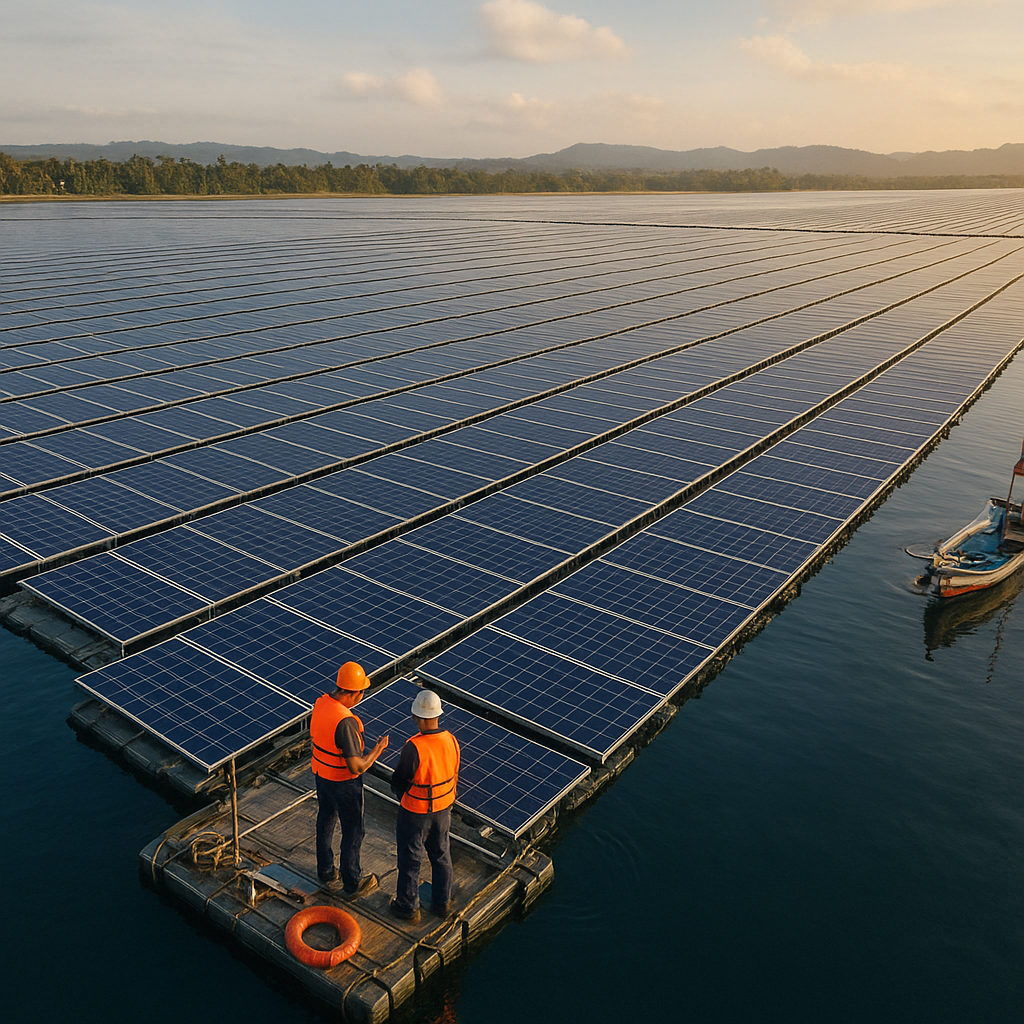 Solar Panel Floating untuk PLTS di Perairan Indonesia: Mengatasi Keterbatasan Lahan