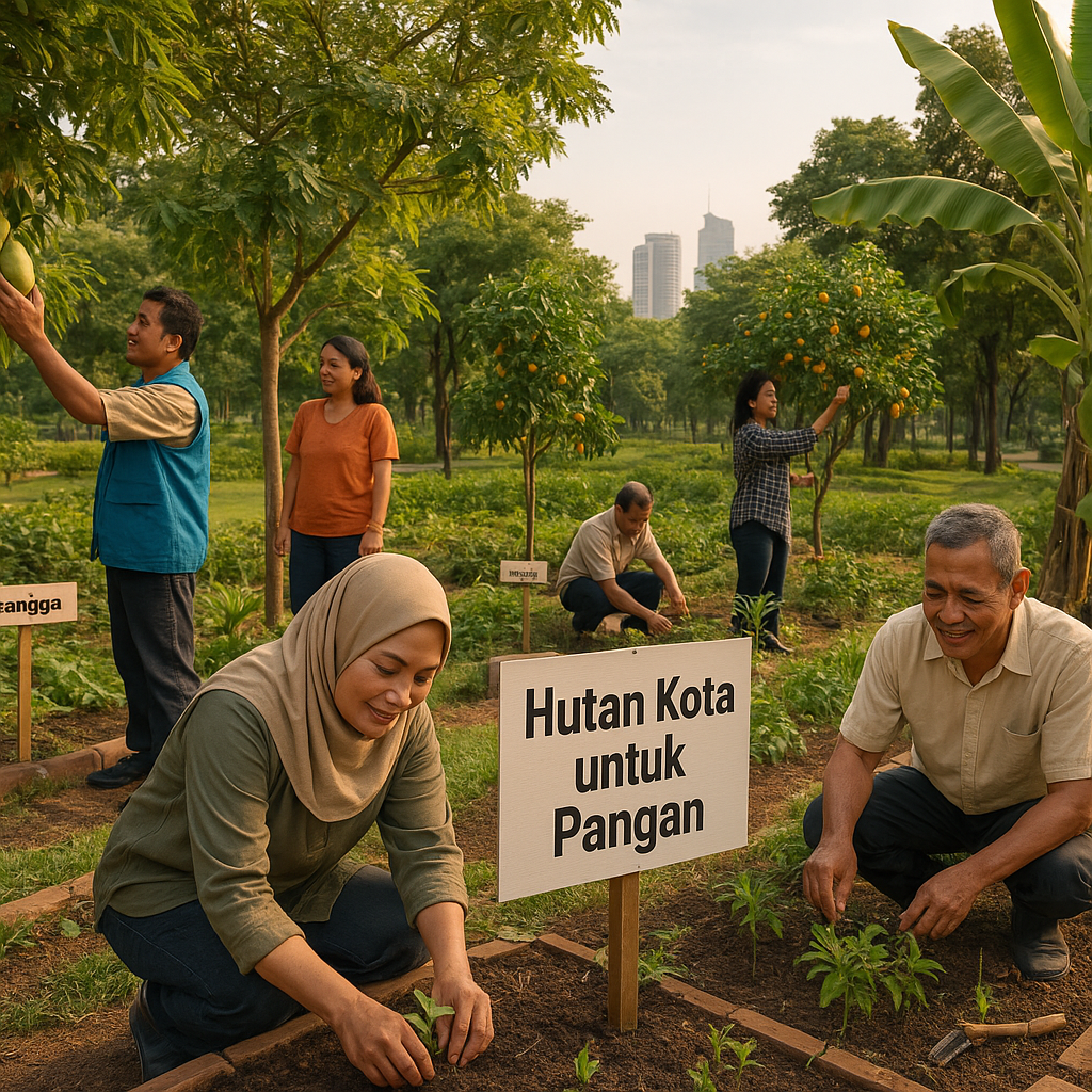 Program ‘Hutan Kota untuk Pangan’ di Surabaya: Integrasi Pohon Produktif dalam Ruang Urban