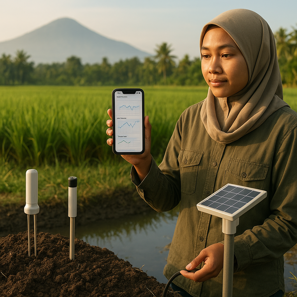 Teknologi IoT untuk Monitoring Kualitas Air dan Tanah oleh Petani Muda di Lombok