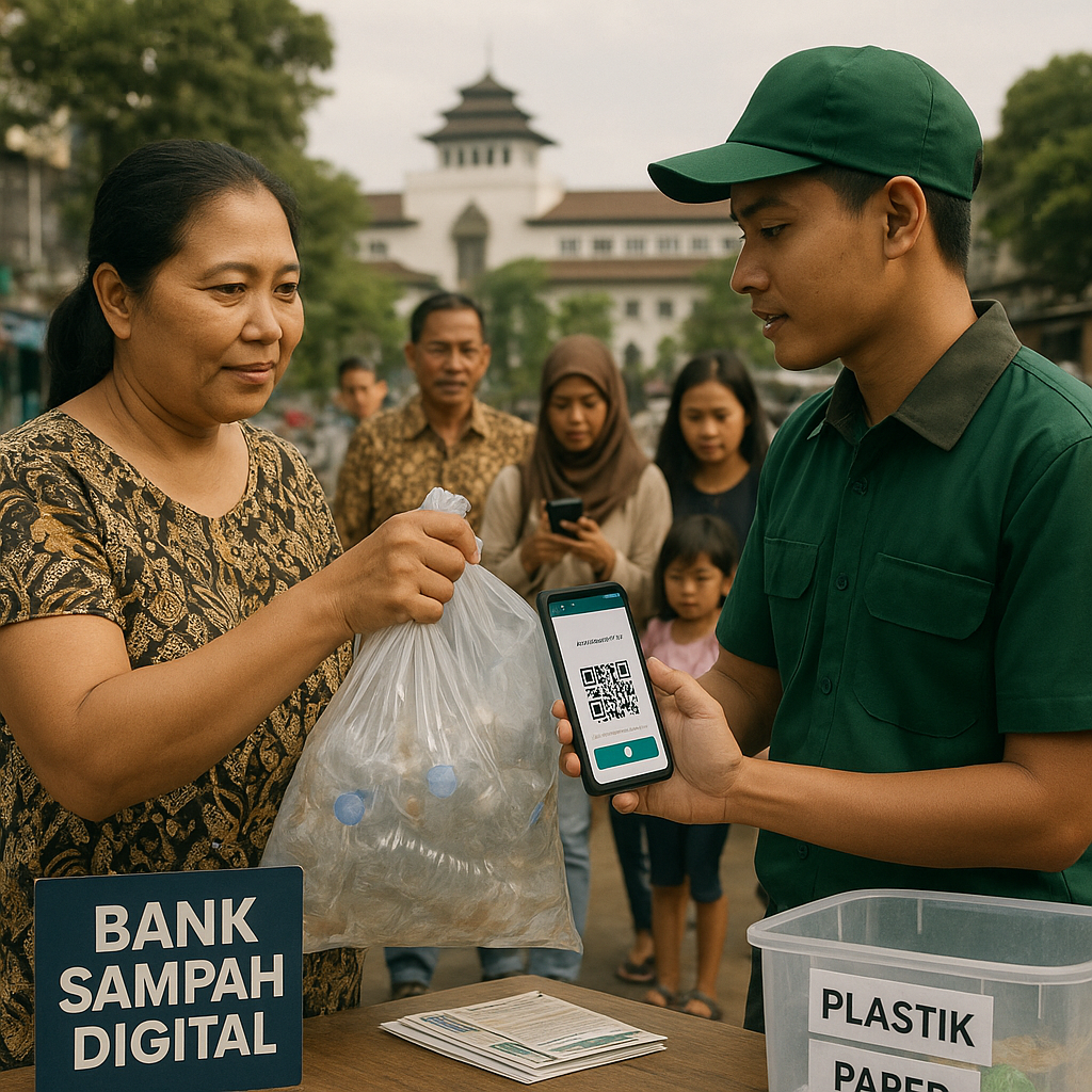 Inisiatif ‘Bank Sampah Digital’ dengan Reward System di Bandung