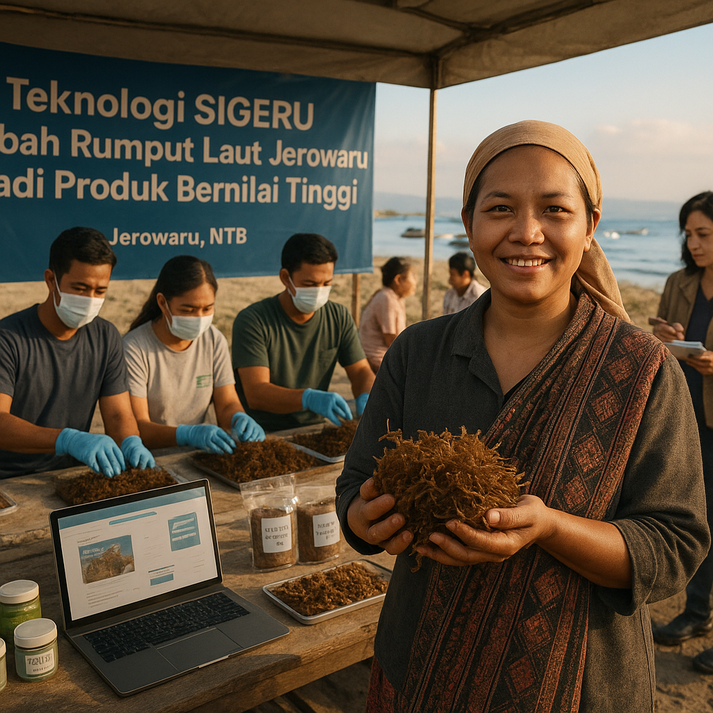 Teknologi SIGERU Ubah Rumput Laut Jerowaru Jadi Produk Bernilai Tinggi