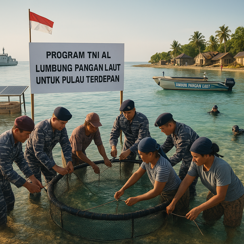 Program TNI AL 'Lumbung Pangan Laut' untuk Pulau-Pulau Terdepan