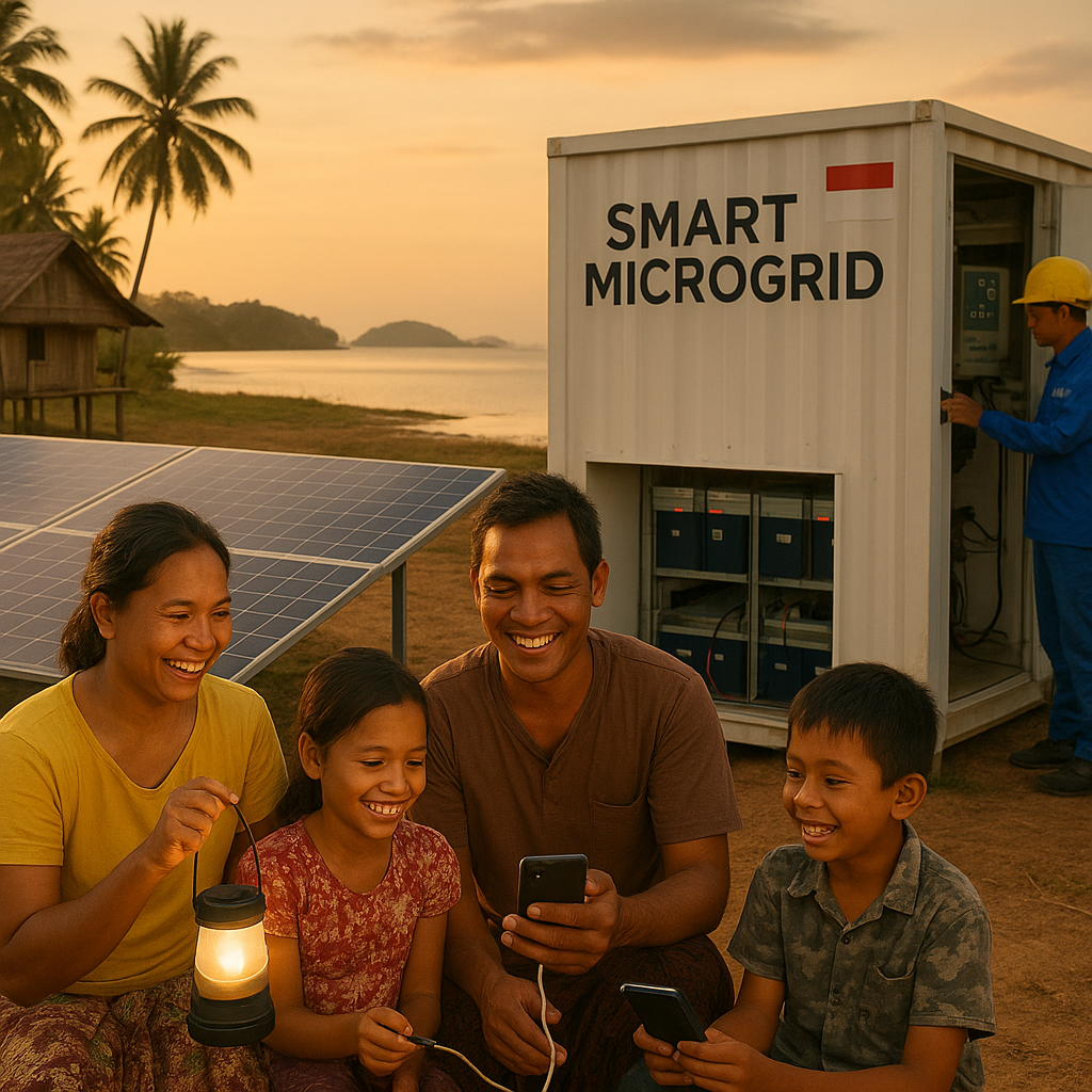 Teknologi 'Smart Microgrid' Tenaga Surya Beri Listrik untuk Pulau-Pulau Terpencil Indonesia