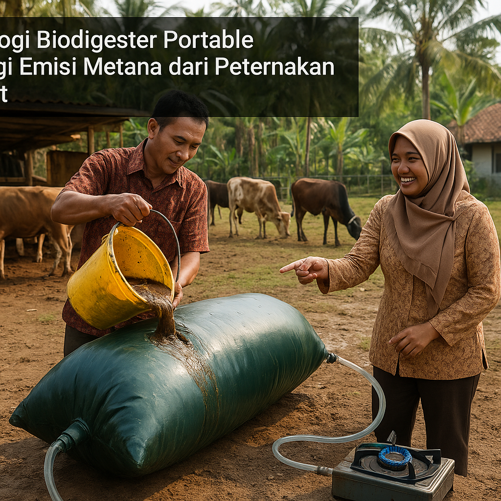 Teknologi Biodigester Portable Kurangi Emisi Metana dari Peternakan Rakyat