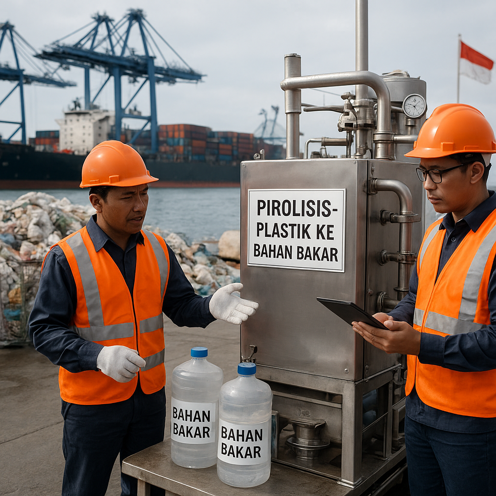 Inisiatif "Plastic-to-Fuel" di Pelabuhan Tangani Sampah Laut Sekaligus Hasilkan Bahan Bakar