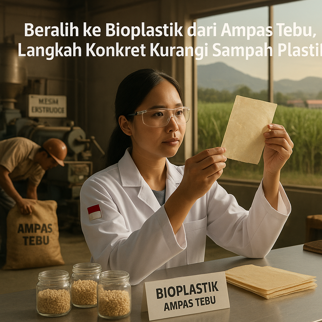 Beralih ke Bioplastik dari Ampas Tebu, Langkah Konkret Kurangi Sampah Plastik