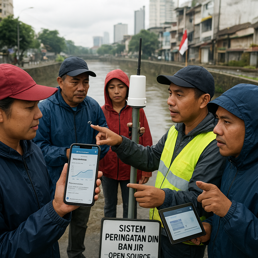 Sistem Peringatan Dini Banjir Berbasis IoT dan Komunitas di Jakarta