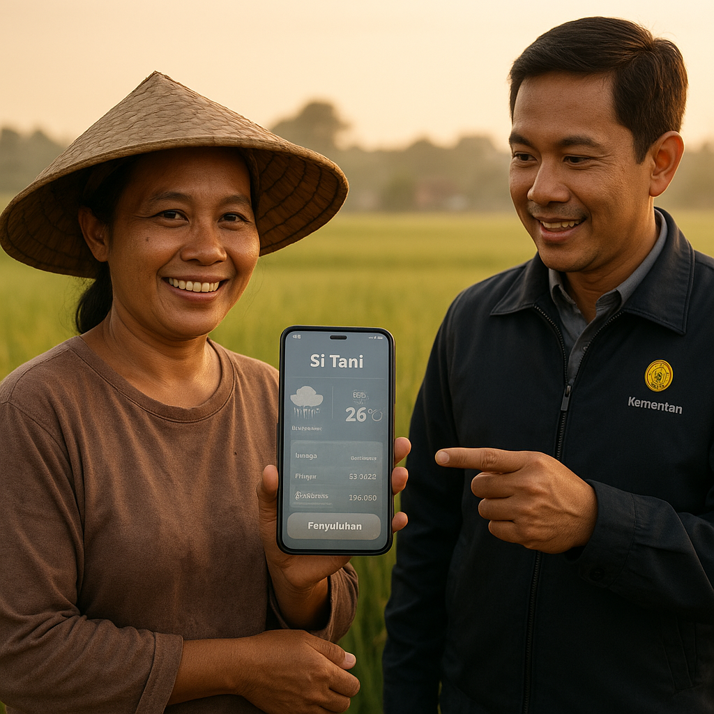 Aplikasi 'Si Tani' Kementan Permudah Akses Petani Terhadap Informasi Cuaca dan Pasar