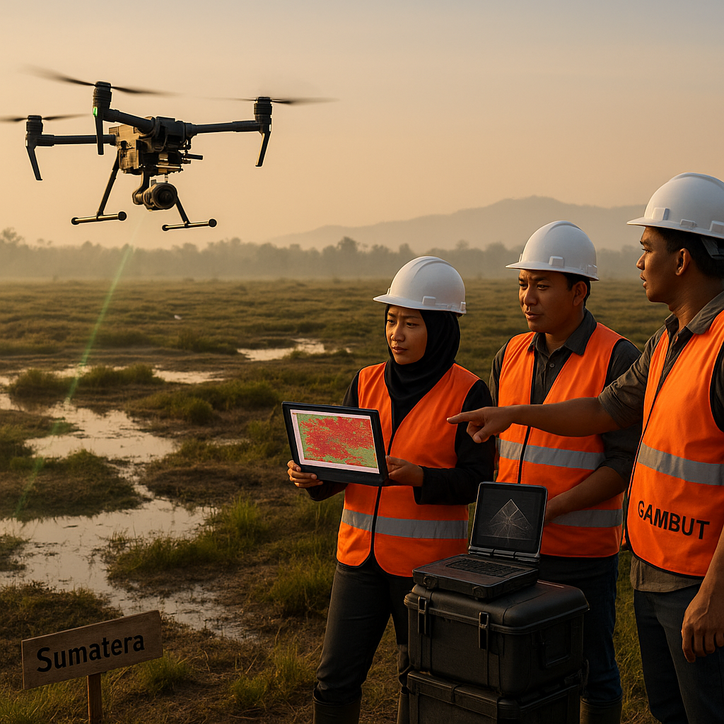 Pemanfaatan Teknologi Drone untuk Pemetaan dan Pemantauan Gambut di Sumatera