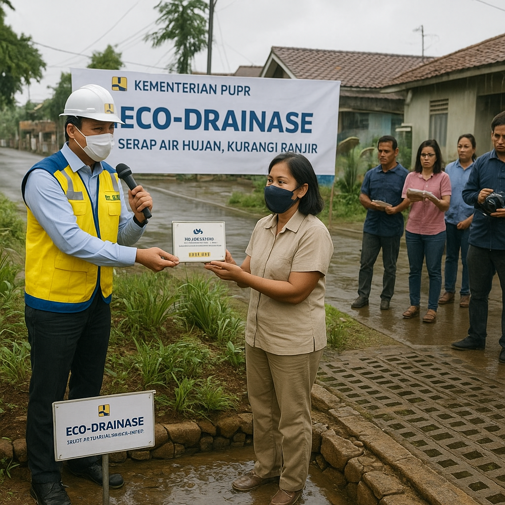 Kementerian PUPR Luncurkan Program 'Eco-Drainase' Serap Air Hujan dan Kurangi Banjir di 100 Titik