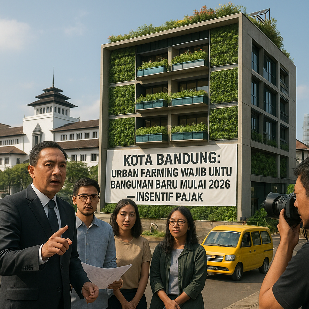 Kota Bandung Terapkan Kebijakan "Urban Farming Mandatory" untuk Bangunan Baru