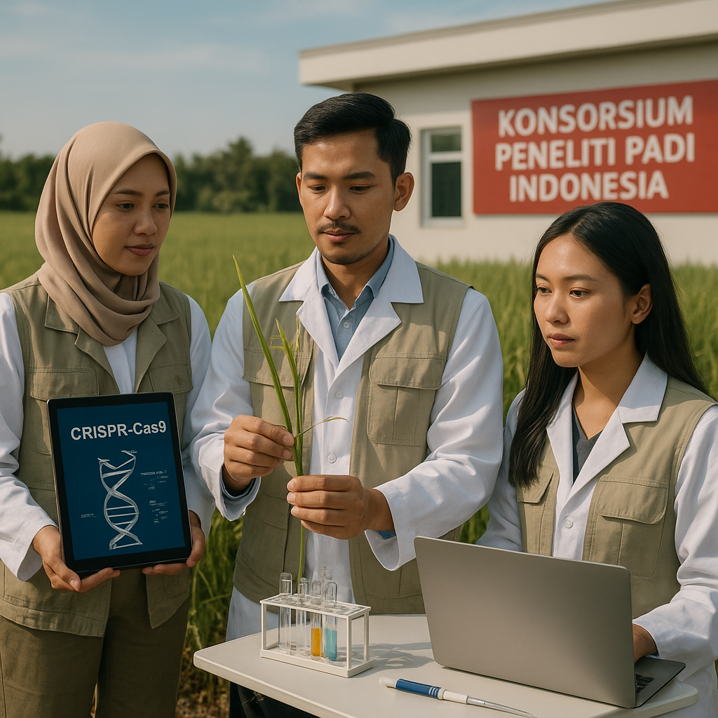 Konsorsium Peneliti Kembangkan Padi Tahan Kekeringan dengan Teknik CRISPR