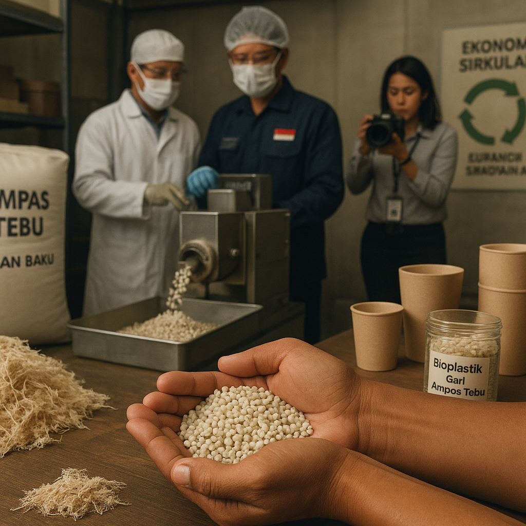 Bioplastik dari Ampas Tebu: Inovasi Kurangi Sampah Plastik dan Bangun Industri Lokal