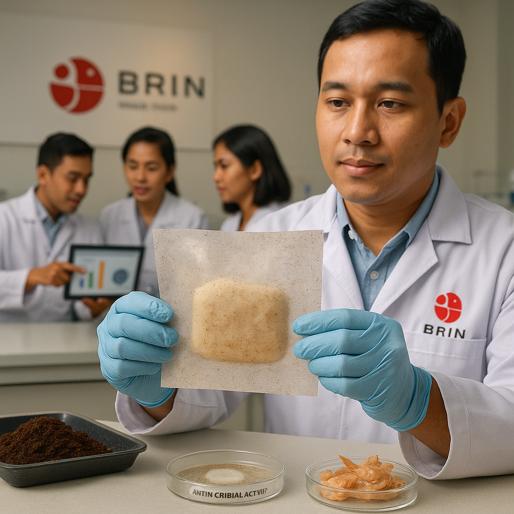 BRIN Kembangkan Kemasan Pangan Aktif dari Ampas Kopi Gayo dan Limbah Kulit Udang