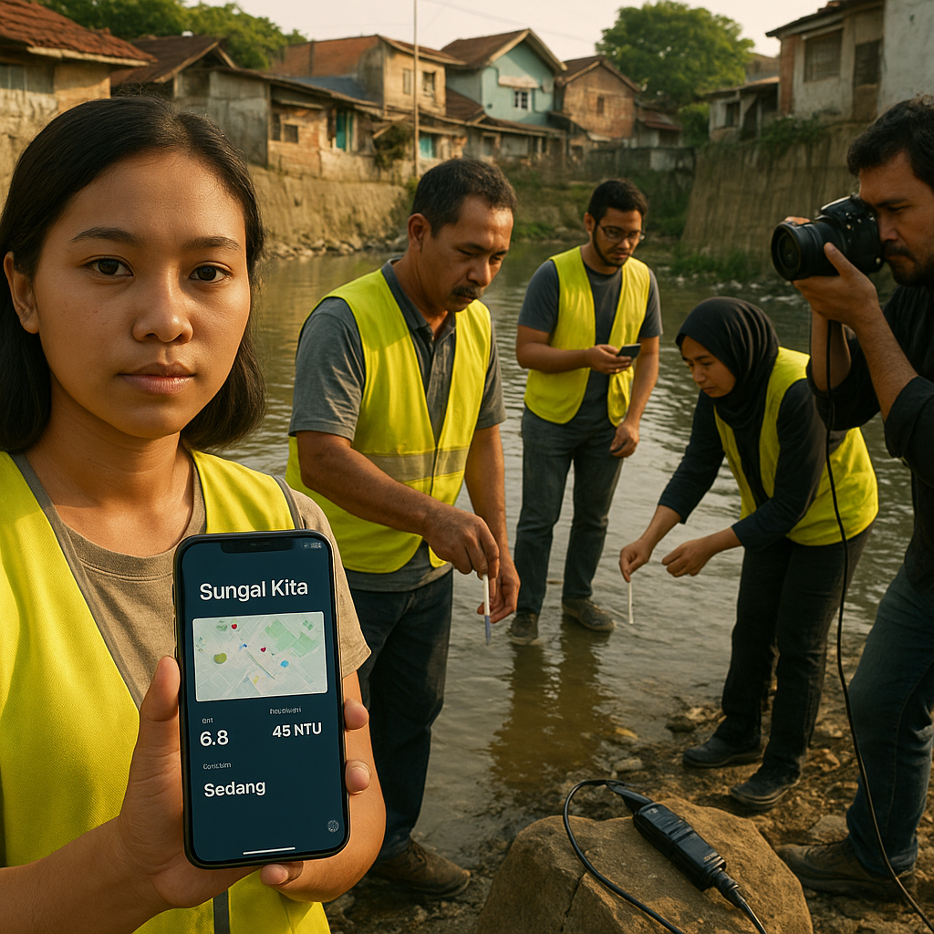 Aplikasi Crowdsourcing Warga Pantau Kualitas Air Sungai di Jakarta