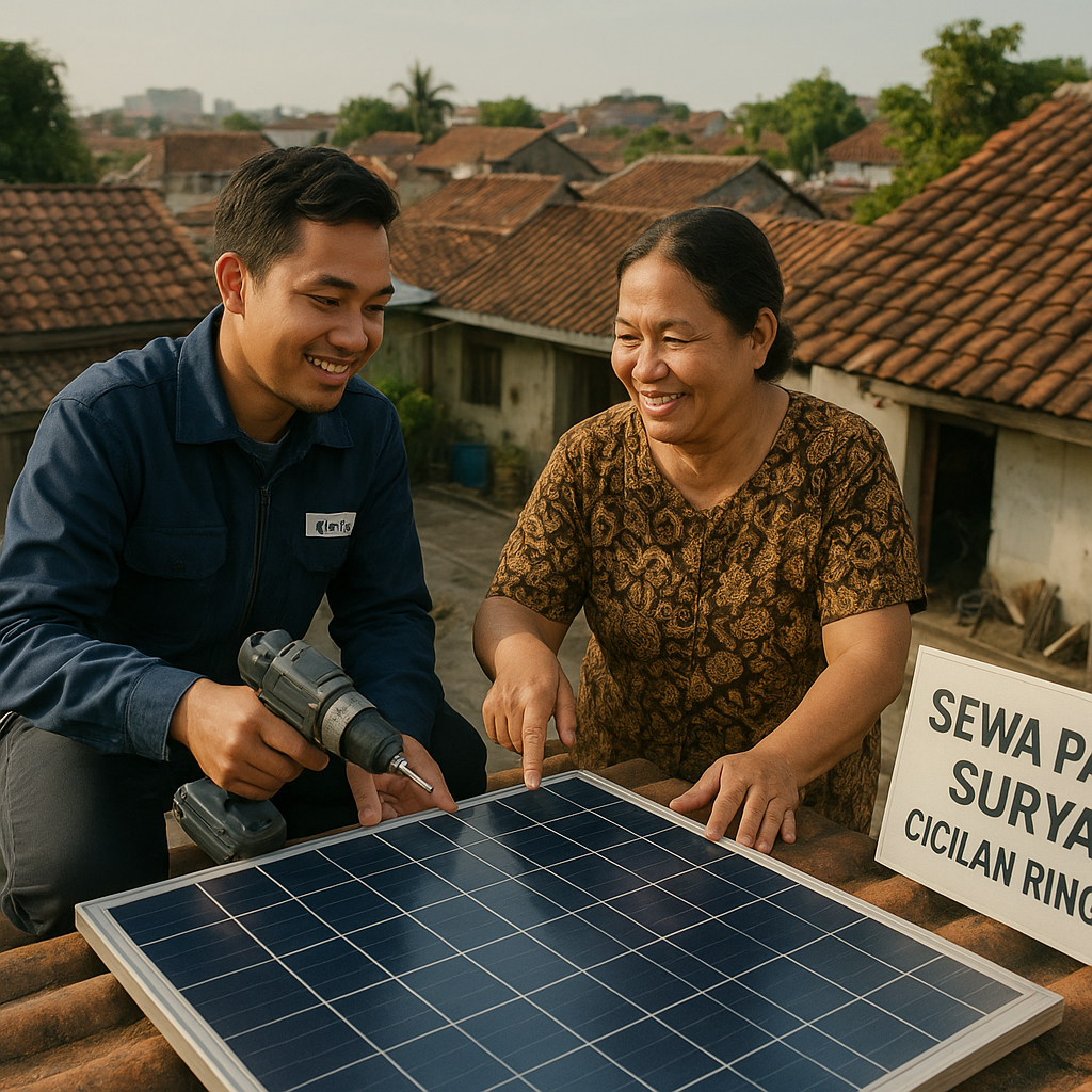 Startup Rintis Sistem Sewa Panel Surya untuk Rumah Tangga Berpenghasilan Menengah-Rendah