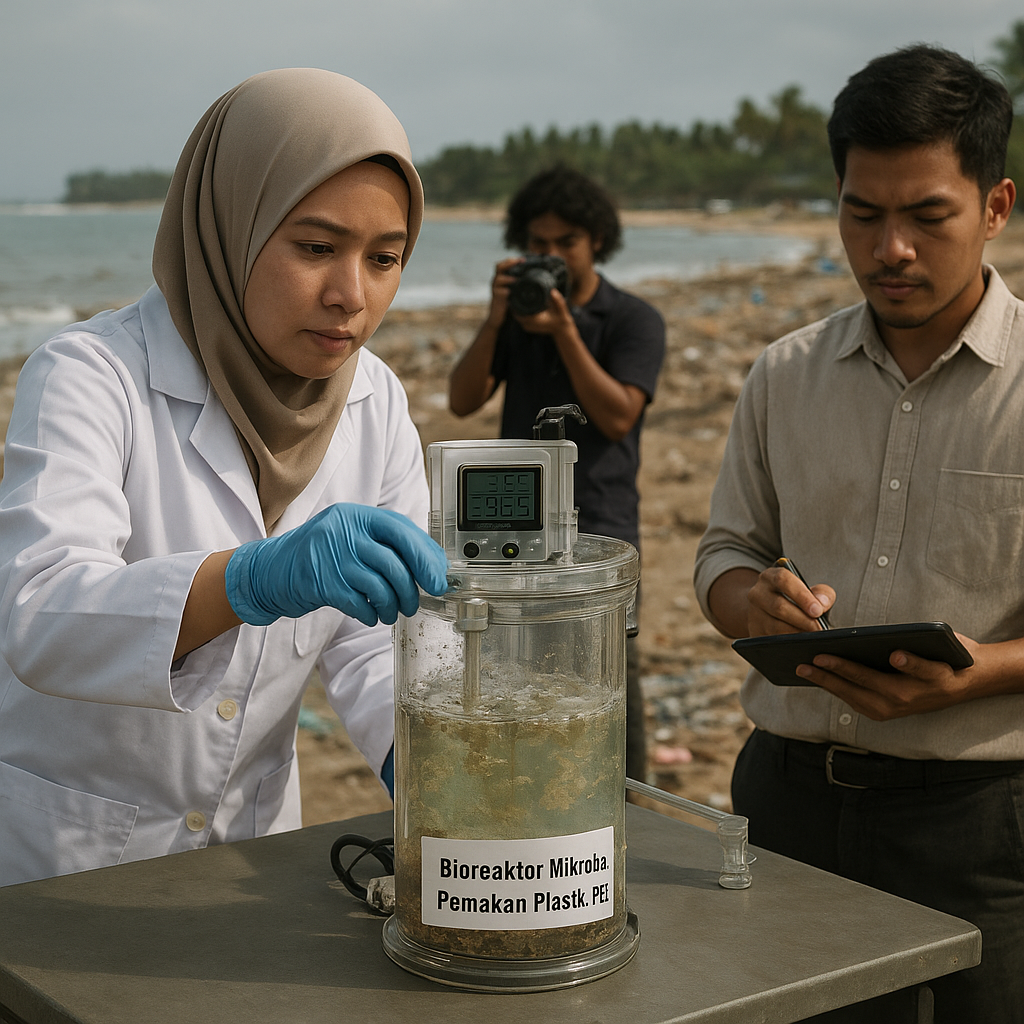 Inovasi Bioreaktor Mikroba Pemakan Plastik PET dari Limbah Laut Indonesia