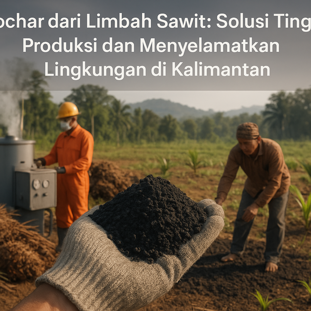 Biochar dari Limbah Sawit: Solusi Tingkatkan Produksi dan Menyelamatkan Lingkungan di Kalimantan