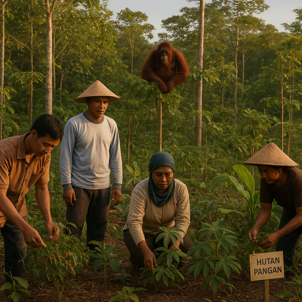 Program 'Hutan Pangan' di Kalimantan Barat: Integrasi Agroforestri dengan Konservasi Orangutan