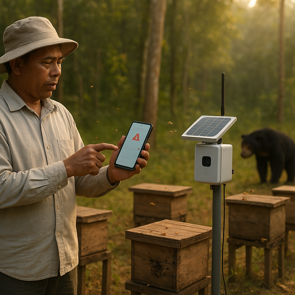 Sistem IoT Lindungi Peternakan Lebah dari Konflik dengan Beruang Madu di Lampung