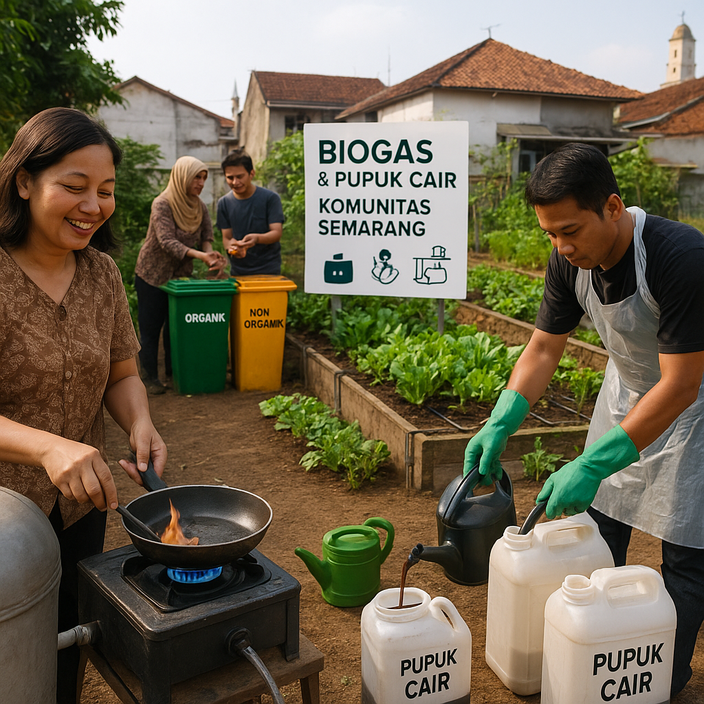 Komunitas di Semarang Sulap Sampah Organik jadi Biogas dan Pupuk untuk Urban Farming