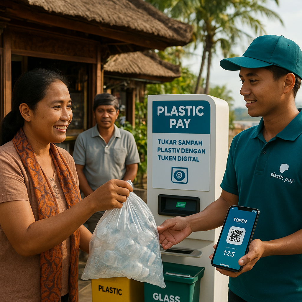 Inisiatif 'Plastic Pay' di Bali: Tukar Sampah Plastik dengan Token Digital untuk Transaksi