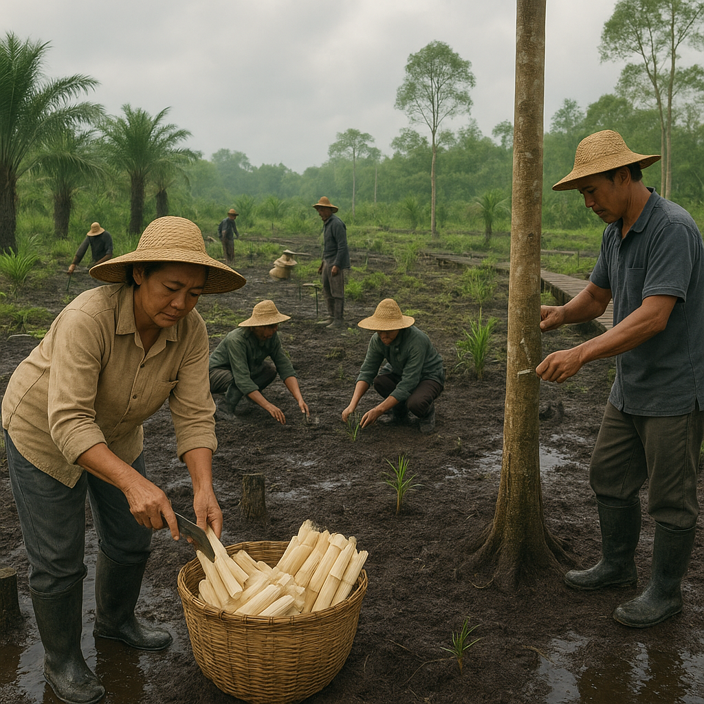 Restorasi Gambut Berbasis Masyarakat dengan Paludikultur, Hasilkan Komoditas Bernilai Ekonomi