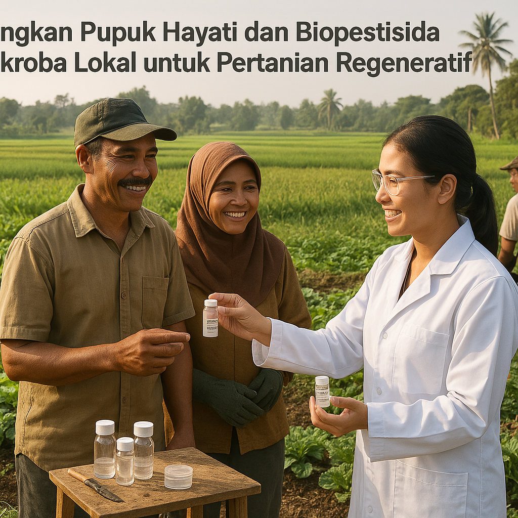 Kembangkan Pupuk Hayati dan Biopestisida dari Mikroba Lokal untuk Pertanian Regeneratif