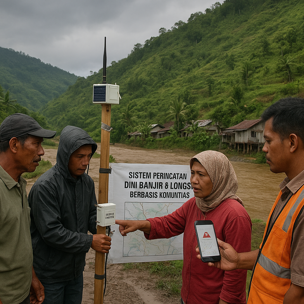 Sistem Peringatan Dini Banjir dan Longsor Berbasis Komunitas dan Sensor Murah