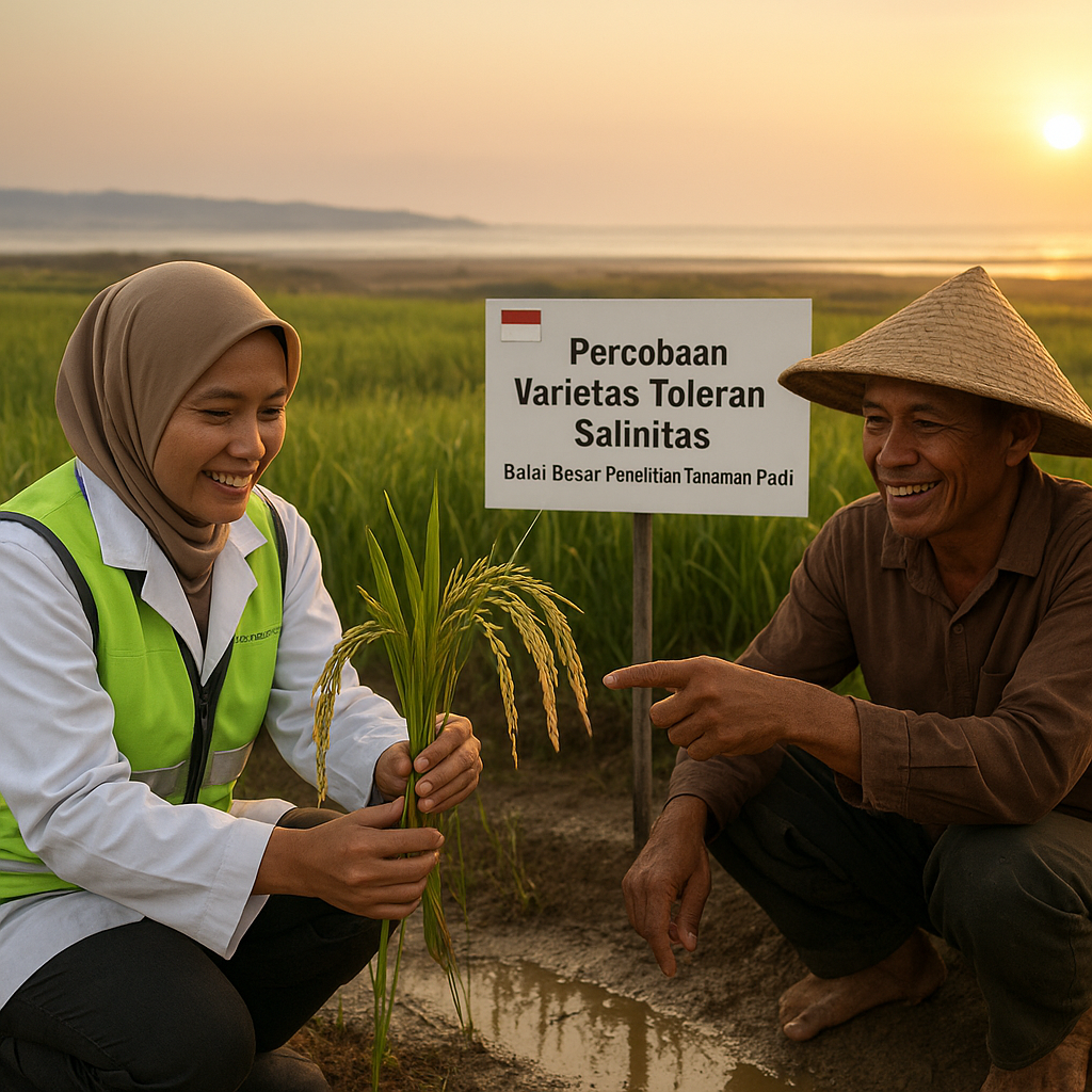 Pengembangan Varietas Padi Toleran Salinitas untuk Lahan Pesisir Terdampak Perubahan Iklim