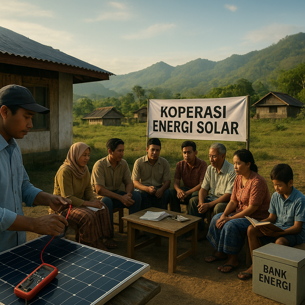 Koperasi Energi Solar: Model Swadaya Listrik Tenaga Surya di Desa Terpencil Flores